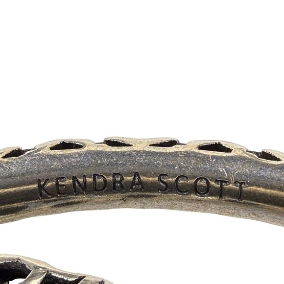 Kendra Scott Womens Silver Tone Metal Open Link Chain Tassel Bracelet - Picture 6 of 8